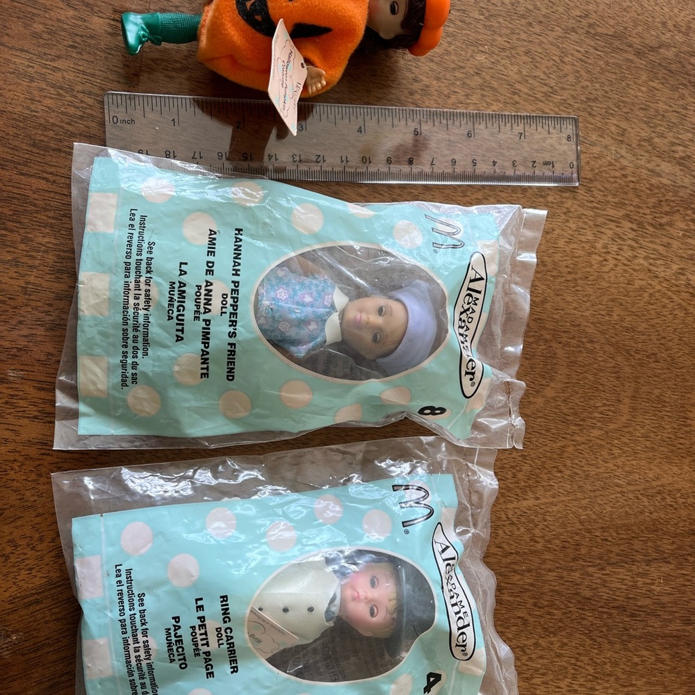 Madame Alexander Dolls in Orange and Blue Outfits